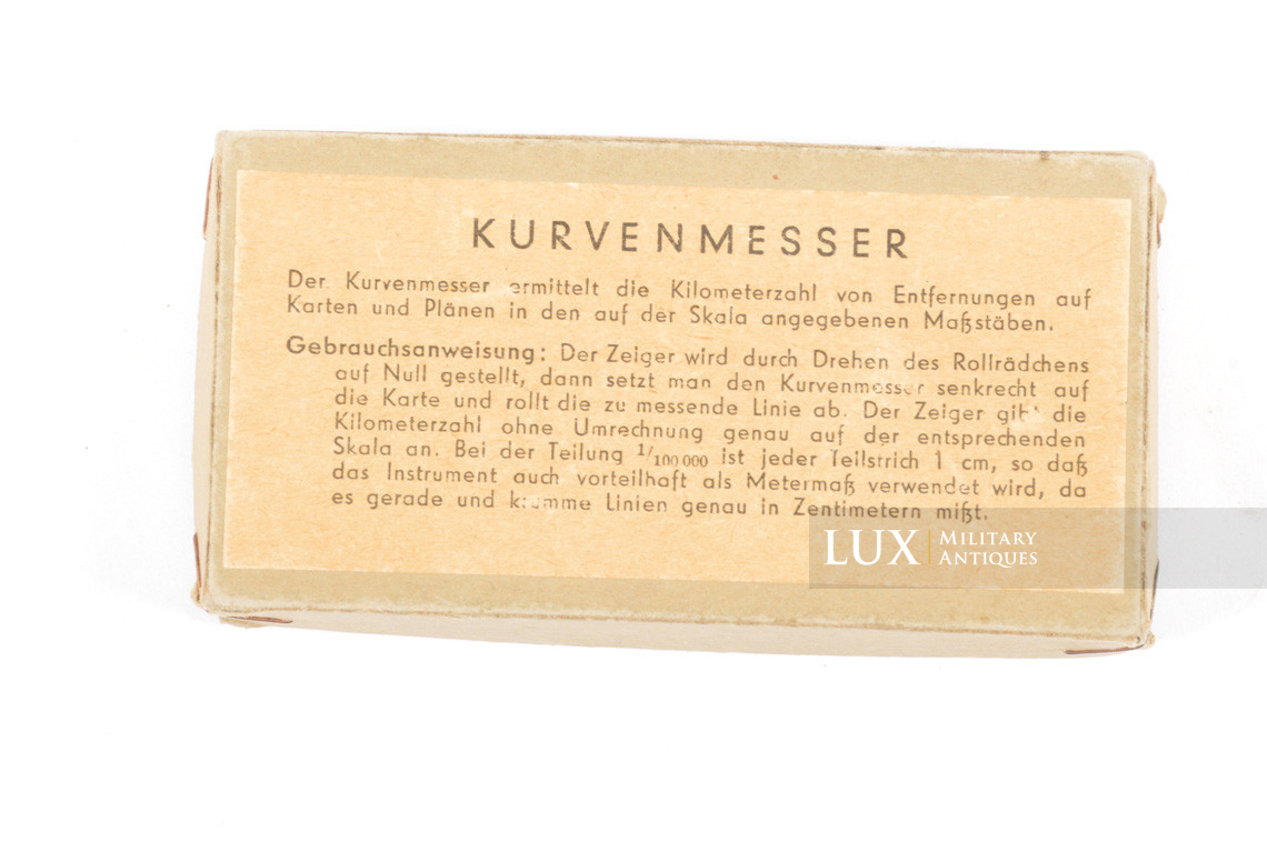 Accessoire allemand de mesure de distance sur carte, « Kurvenmesser » - photo 10