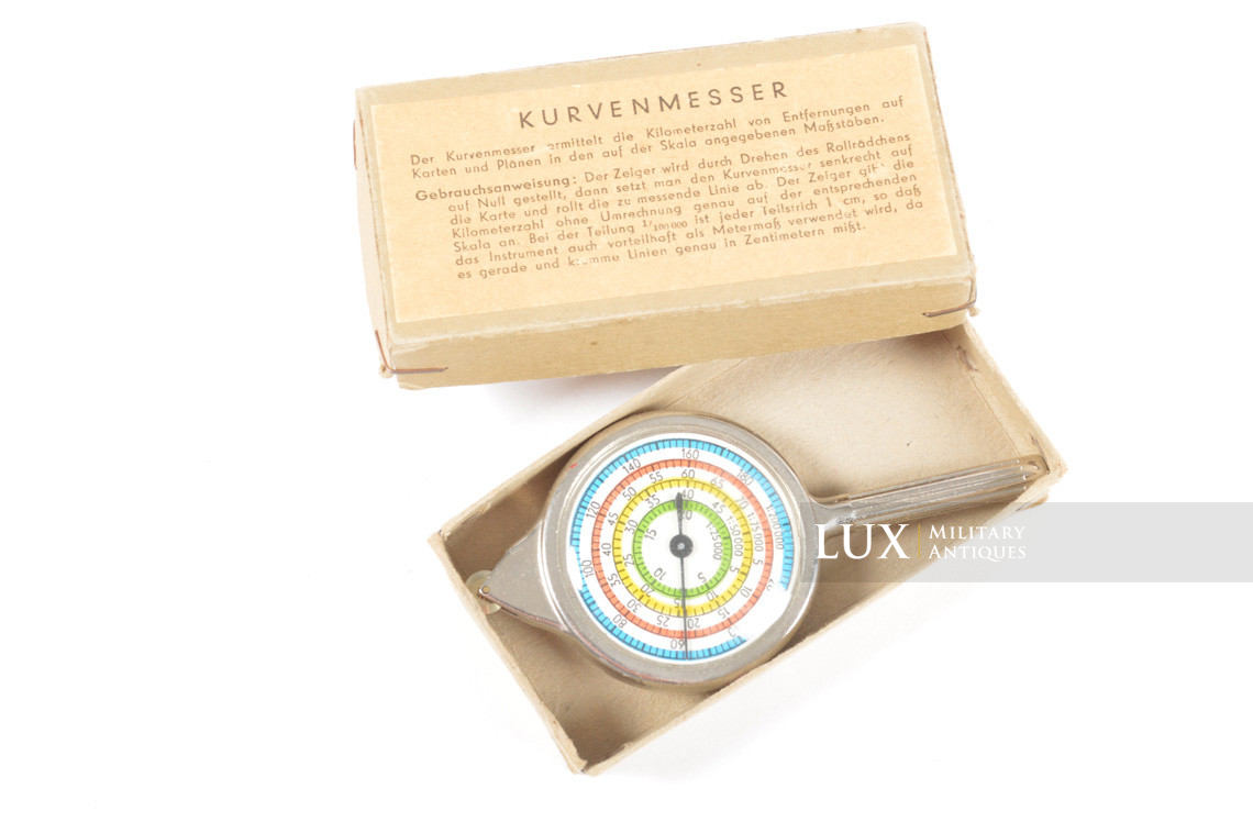 Accessoire allemand de mesure de distance sur carte, « Kurvenmesser » - photo 4