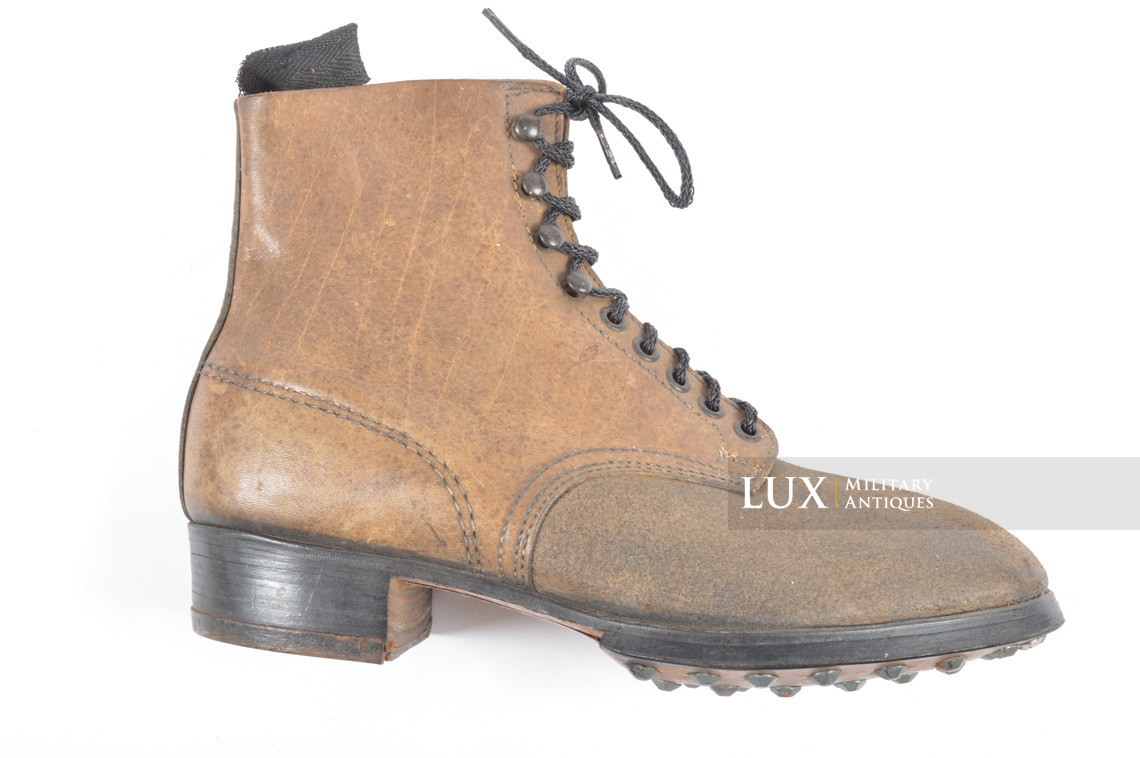 Unissued early-war German low ankle combat boots, « HERMES » - photo 8