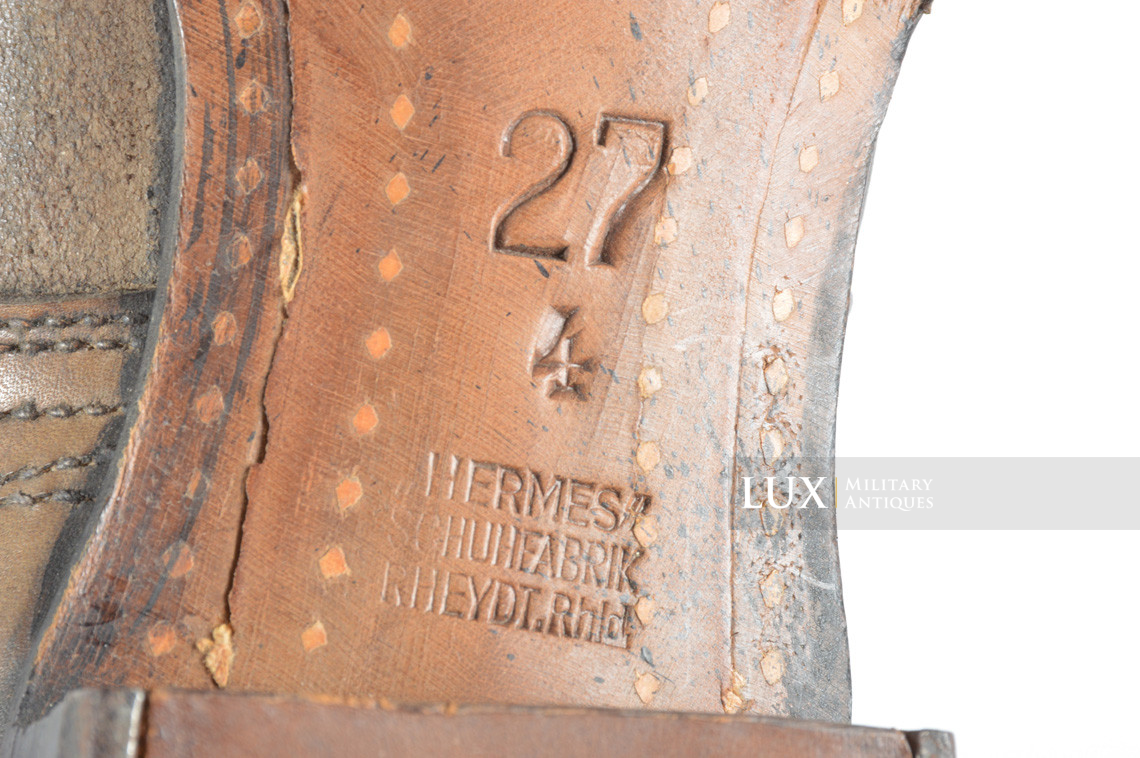 Unissued early-war German low ankle combat boots, « HERMES » - photo 31