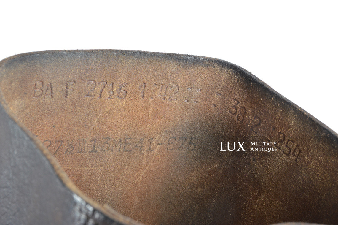 Unissued mid-war German issue jackboots, « 1942 » - photo 37