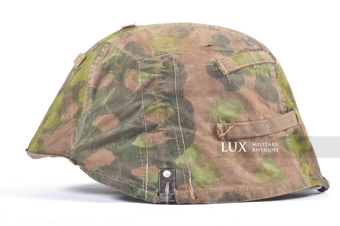 Unique second pattern Waffen-SS helmet cover, « blurred edge / oak leaf / plane tree overprint » - photo 10