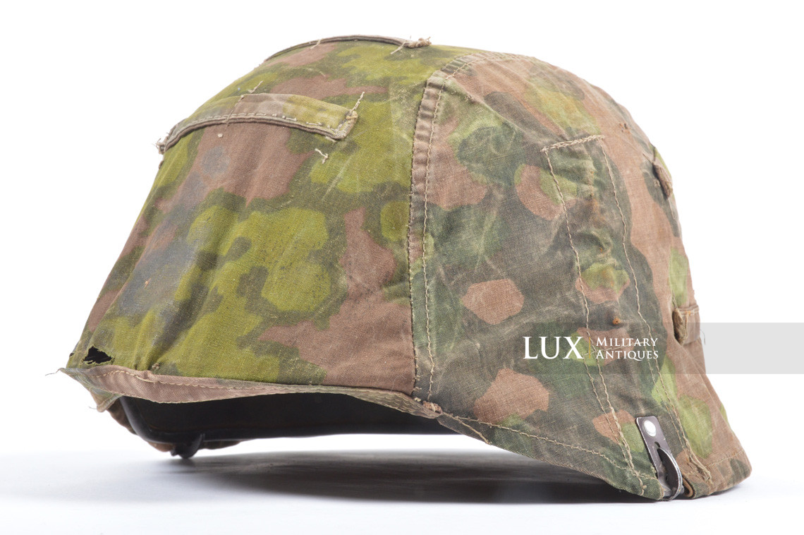 Unique second pattern Waffen-SS helmet cover, « blurred edge / oak leaf / plane tree overprint » - photo 9