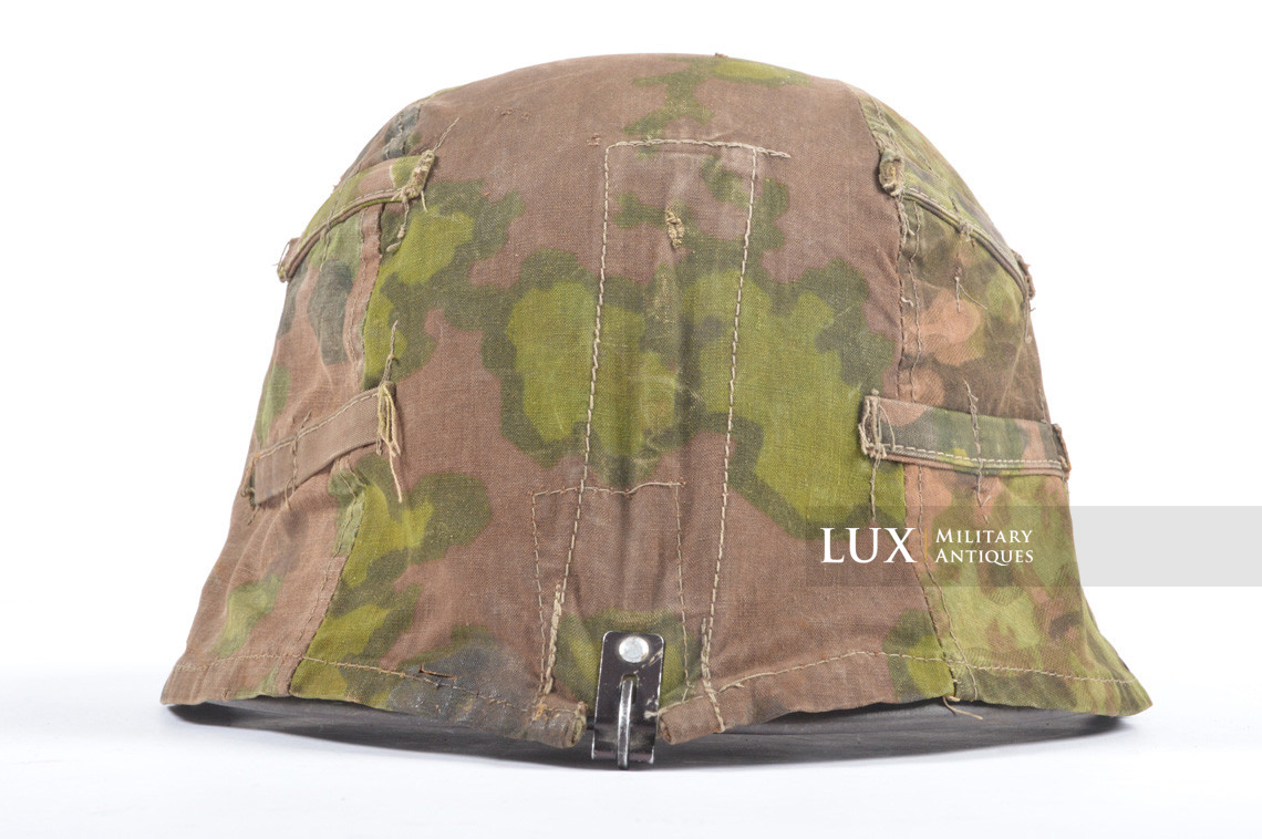 Unique second pattern Waffen-SS helmet cover, « blurred edge / oak leaf / plane tree overprint » - photo 11