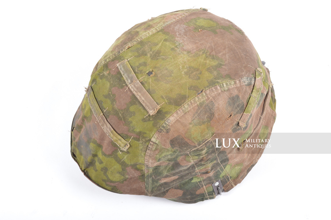 Unique second pattern Waffen-SS helmet cover, « blurred edge / oak leaf / plane tree overprint » - photo 12