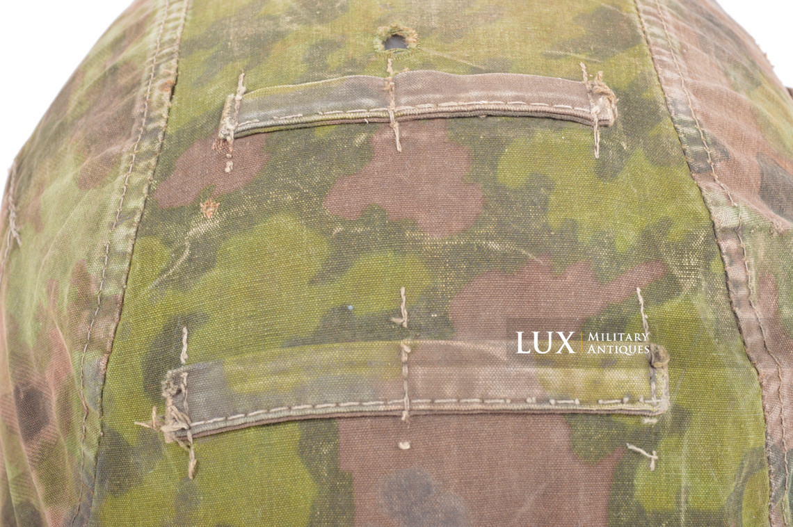 Unique second pattern Waffen-SS helmet cover, « blurred edge / oak leaf / plane tree overprint » - photo 16