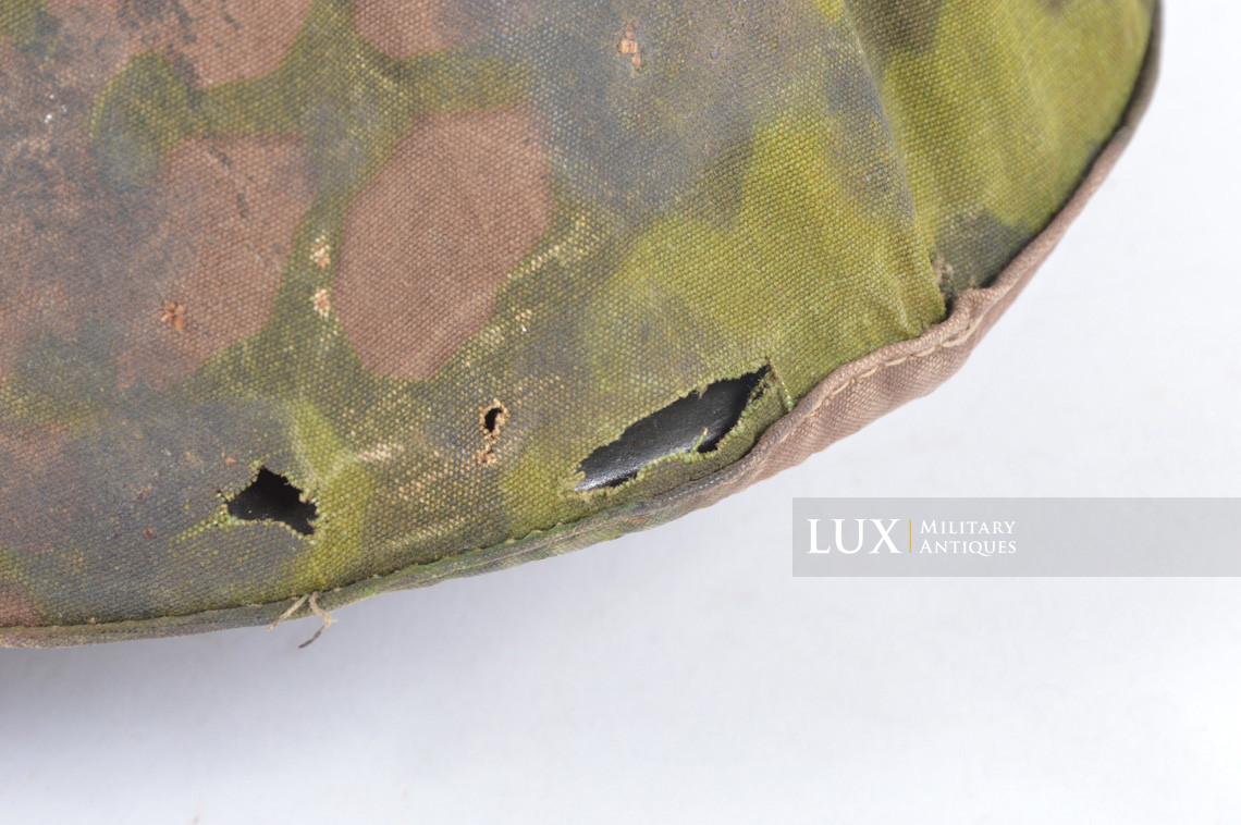 Unique second pattern Waffen-SS helmet cover, « blurred edge / oak leaf / plane tree overprint » - photo 27