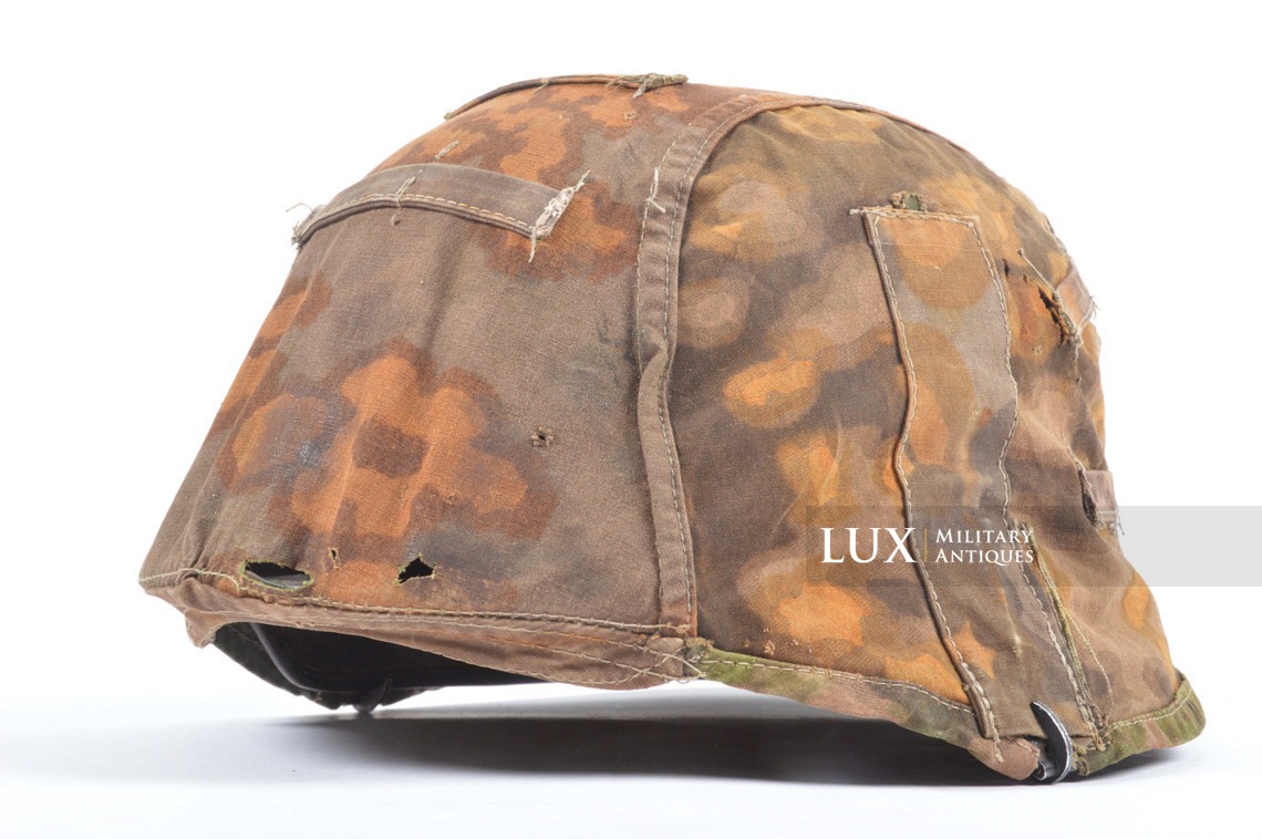 Unique second pattern Waffen-SS helmet cover, « blurred edge / oak leaf / plane tree overprint » - photo 32