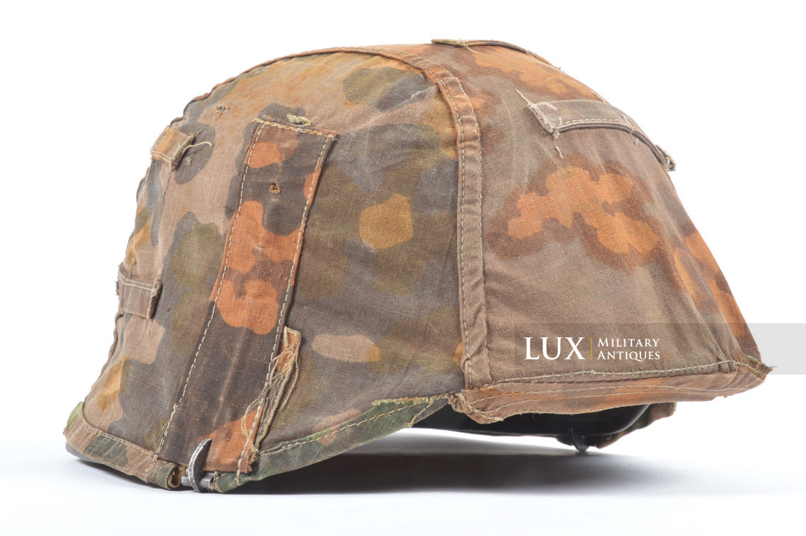 Unique second pattern Waffen-SS helmet cover, « blurred edge / oak leaf / plane tree overprint » - photo 34