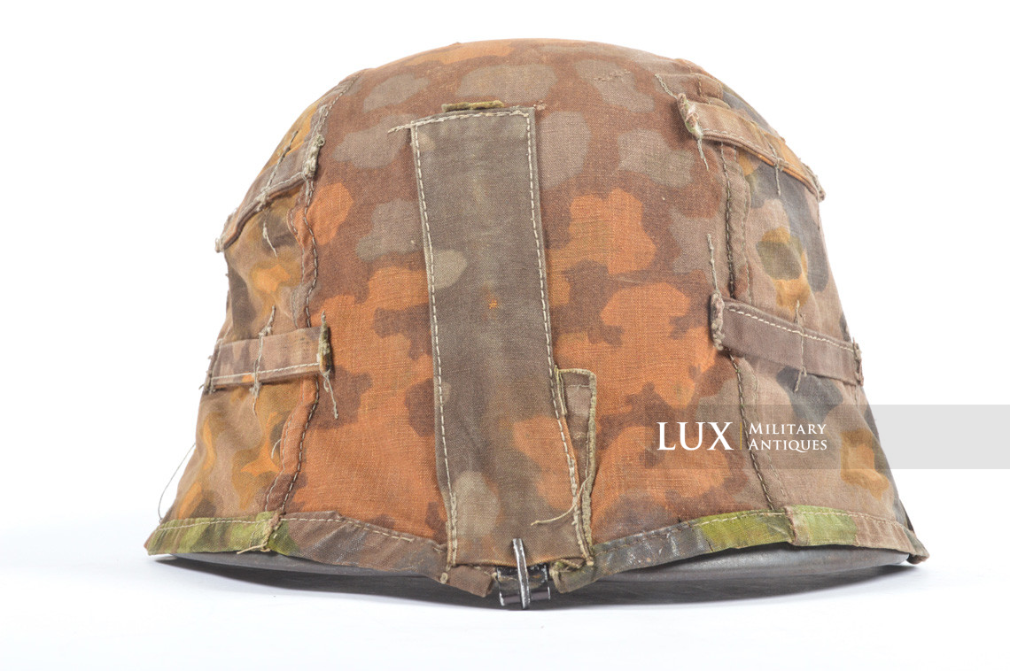 Unique second pattern Waffen-SS helmet cover, « blurred edge / oak leaf / plane tree overprint » - photo 37