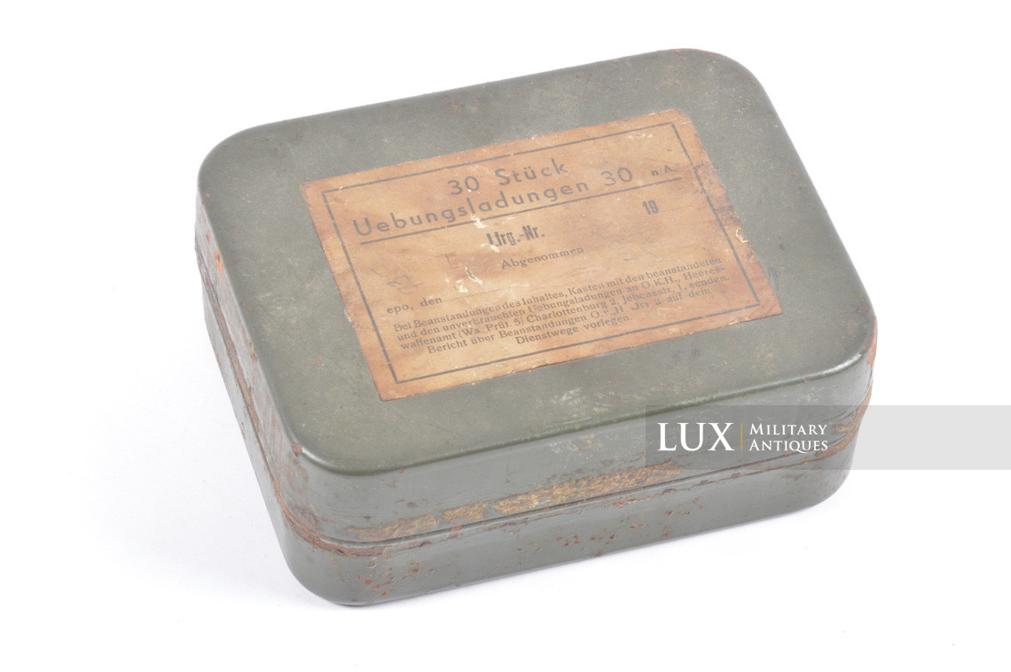 Boite allemande pour 30 Uebungsladungen - Lux Military Antiques - photo 4