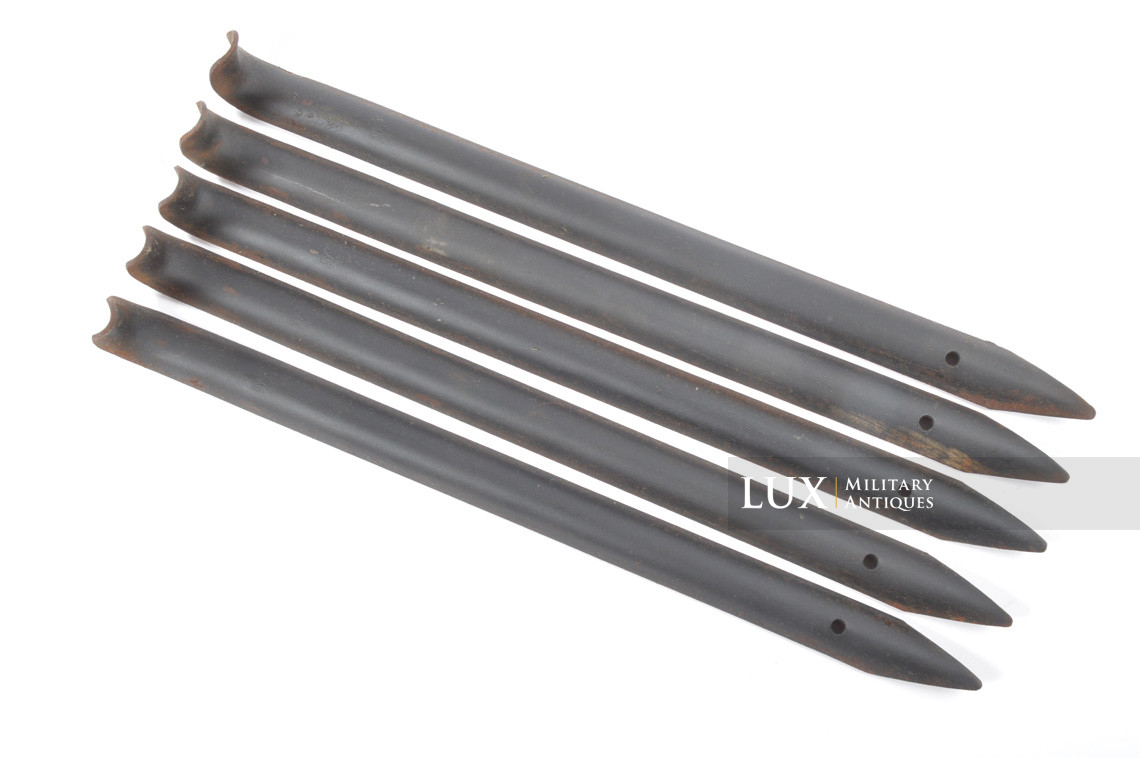 Set of five German unissued metal tent pole, « gyq43 » - photo 4