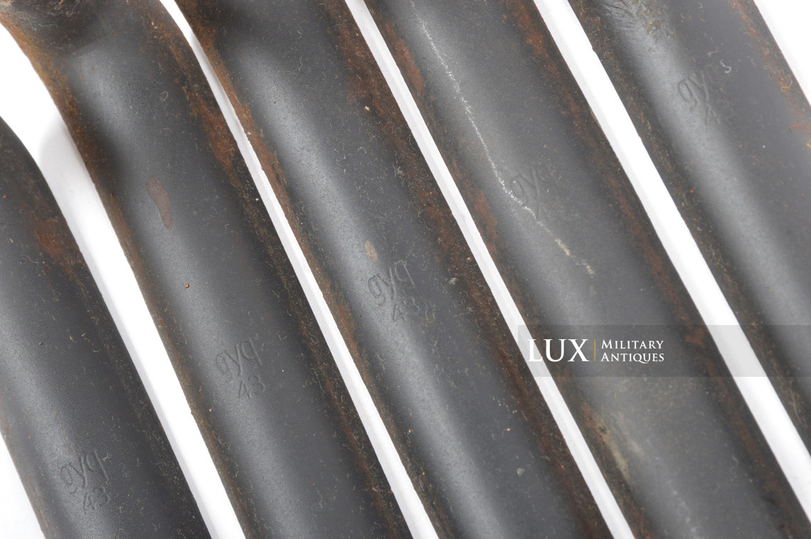 Set of five German unissued metal tent pole, « gyq43 » - photo 9