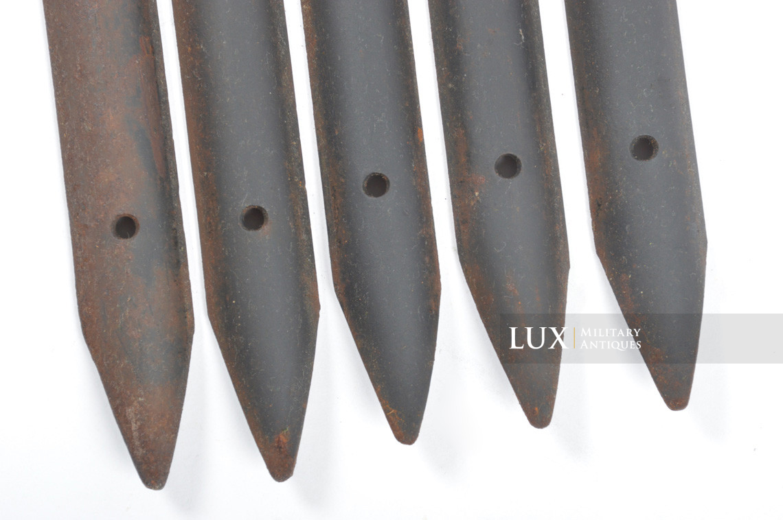 Set of five German unissued metal tent pole, « gyq43 » - photo 10