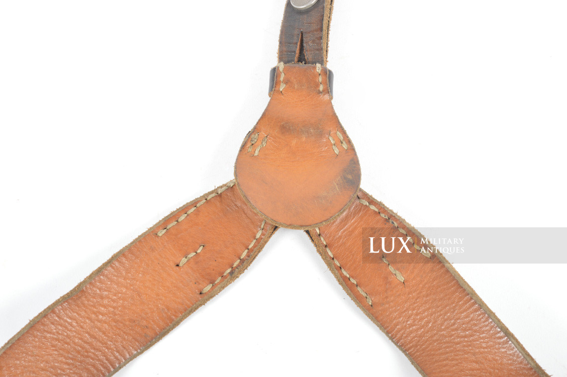 German late-war leather combat y-straps, « RBNr » - photo 16