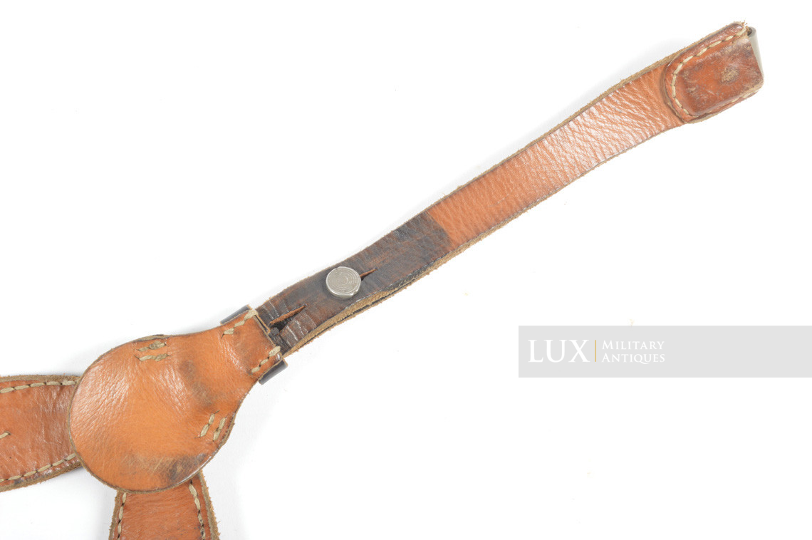 German late-war leather combat y-straps, « RBNr » - photo 18