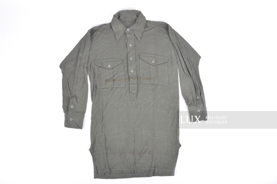 Unissued late-war Heer / Waffen-SS issued service shirt, « Aertex » - photo 4