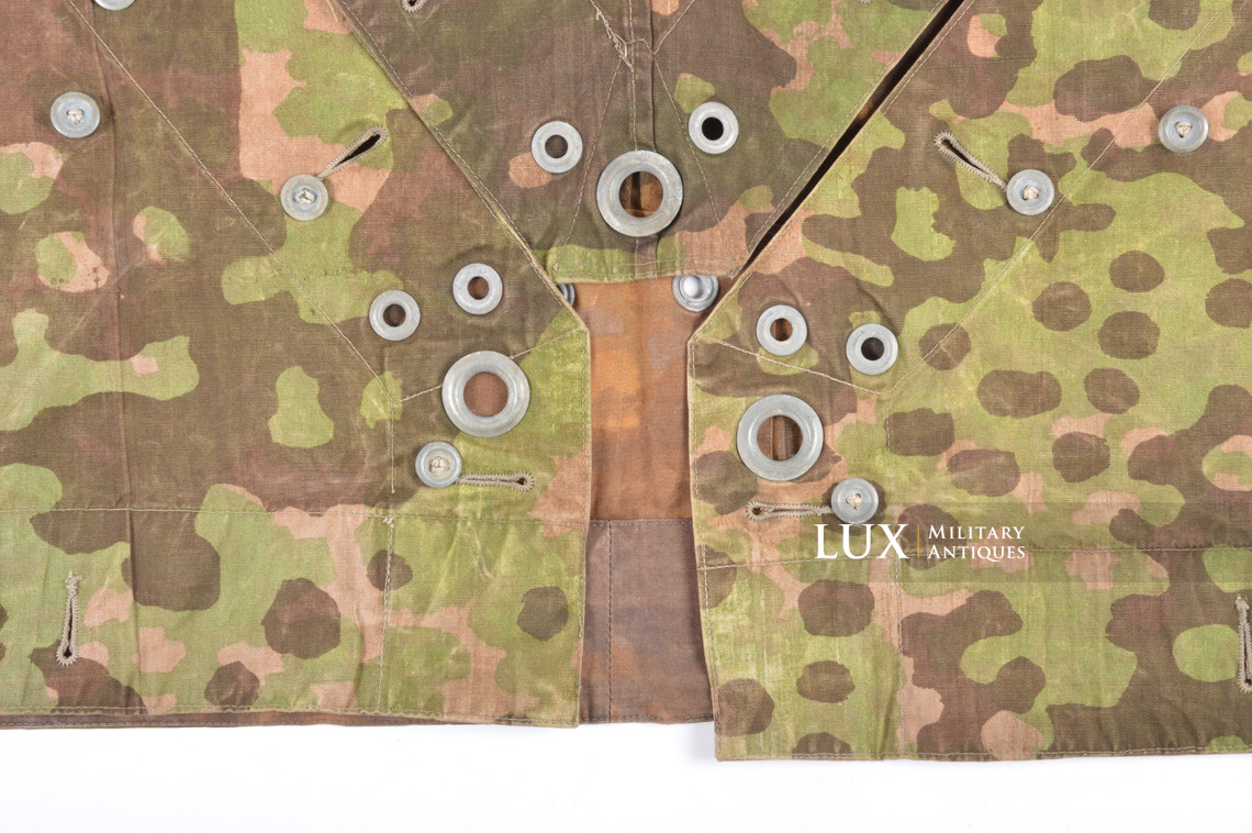 Rare late-war Waffen-SS camouflage shelter quarter / poncho, « plane tree 3 » - photo 7