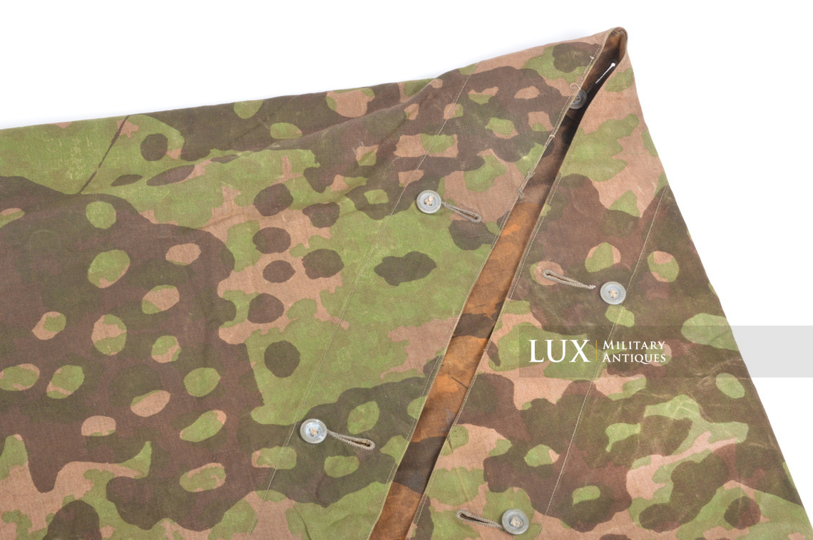 Rare late-war Waffen-SS camouflage shelter quarter / poncho, « plane tree 3 » - photo 11