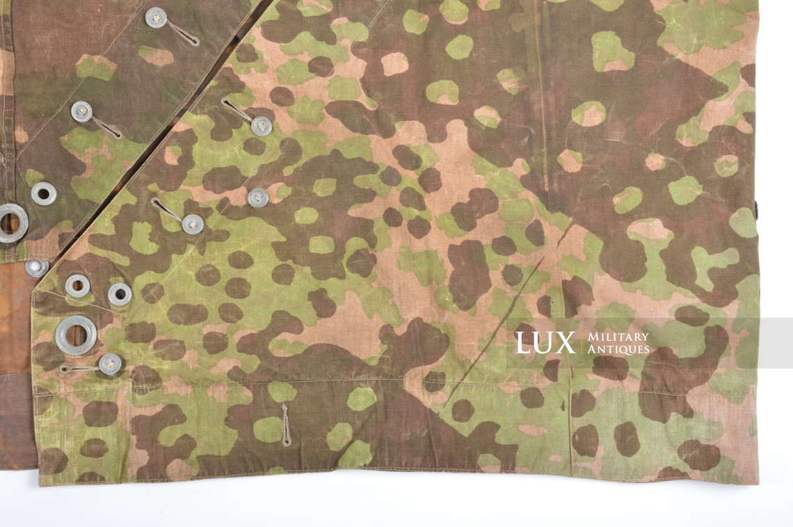 Rare late-war Waffen-SS camouflage shelter quarter / poncho, « plane tree 3 » - photo 12