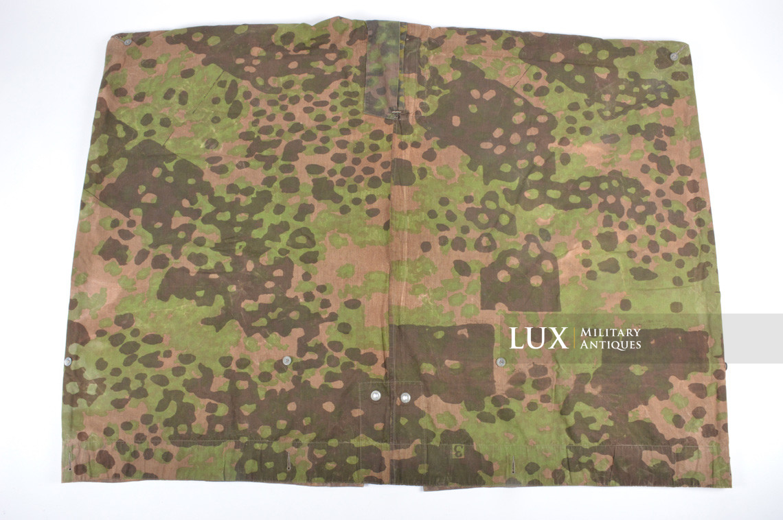 Rare late-war Waffen-SS camouflage shelter quarter / poncho, « plane tree 3 » - photo 13