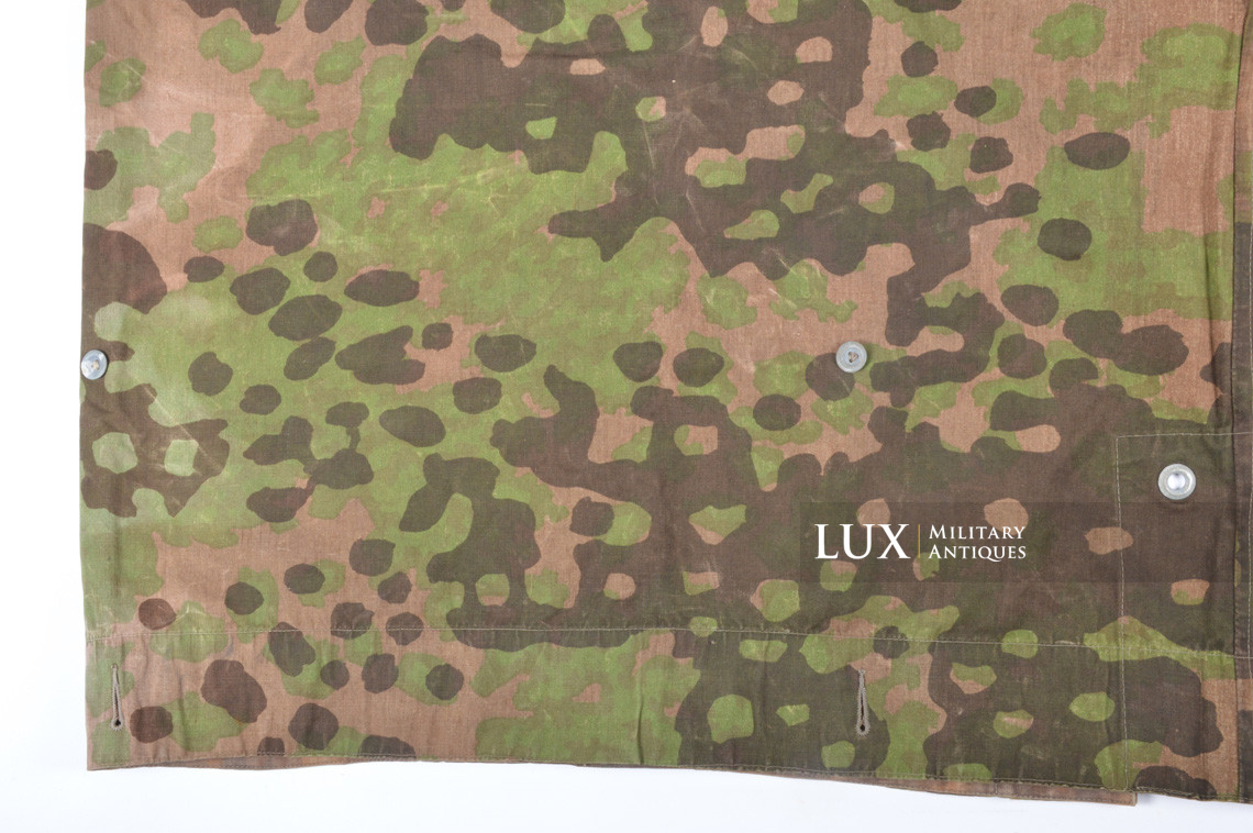 Rare late-war Waffen-SS camouflage shelter quarter / poncho, « plane tree 3 » - photo 15