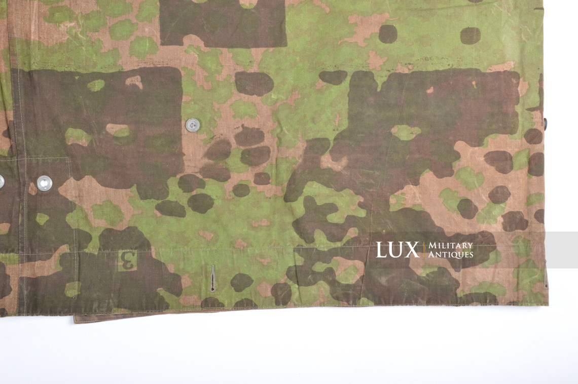 Rare late-war Waffen-SS camouflage shelter quarter / poncho, « plane tree 3 » - photo 18