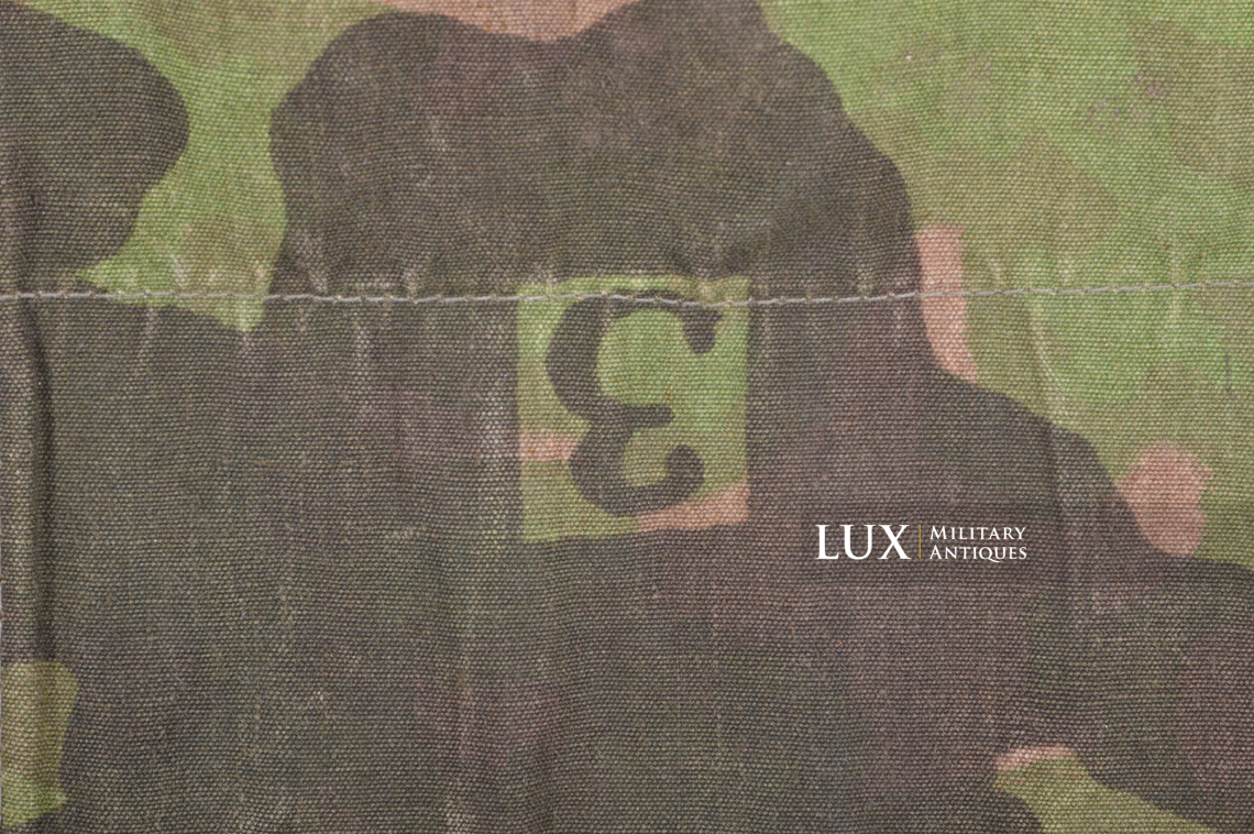 Rare late-war Waffen-SS camouflage shelter quarter / poncho, « plane tree 3 » - photo 19