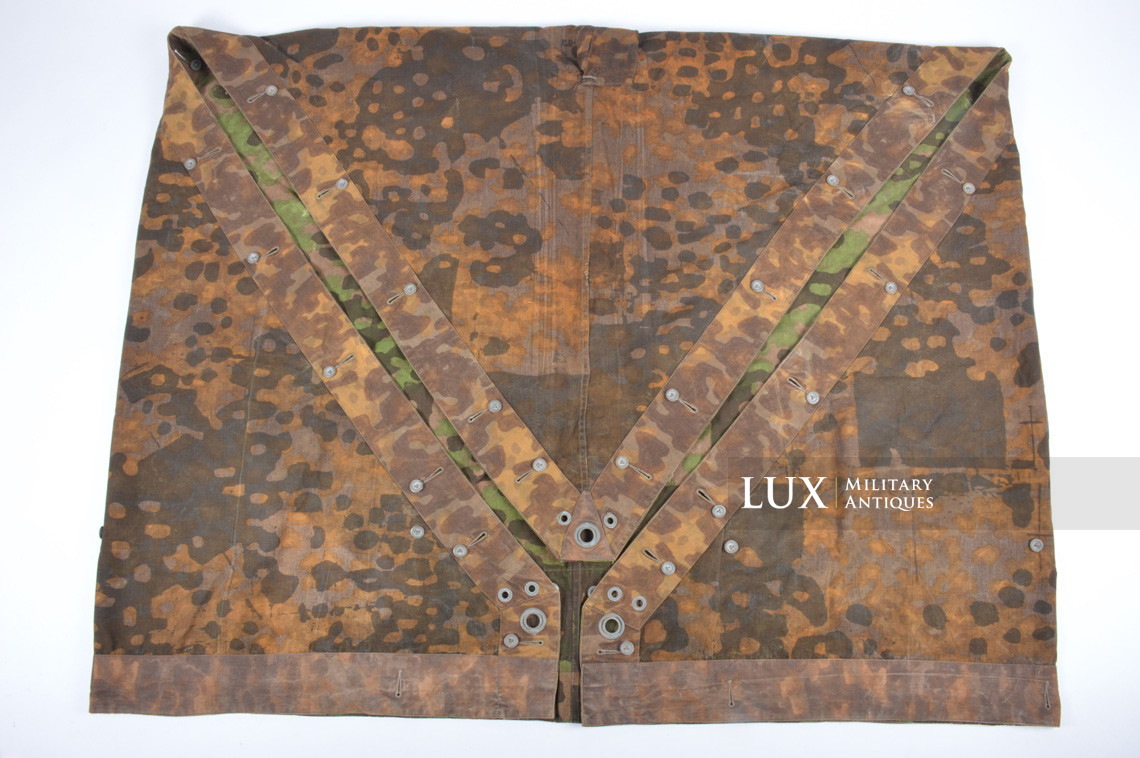 Rare late-war Waffen-SS camouflage shelter quarter / poncho, « plane tree 3 » - photo 20
