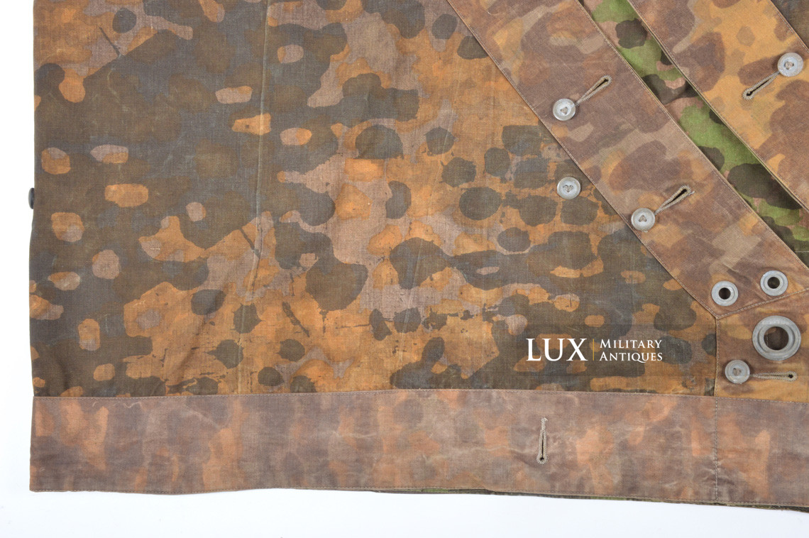 Rare late-war Waffen-SS camouflage shelter quarter / poncho, « plane tree 3 » - photo 22