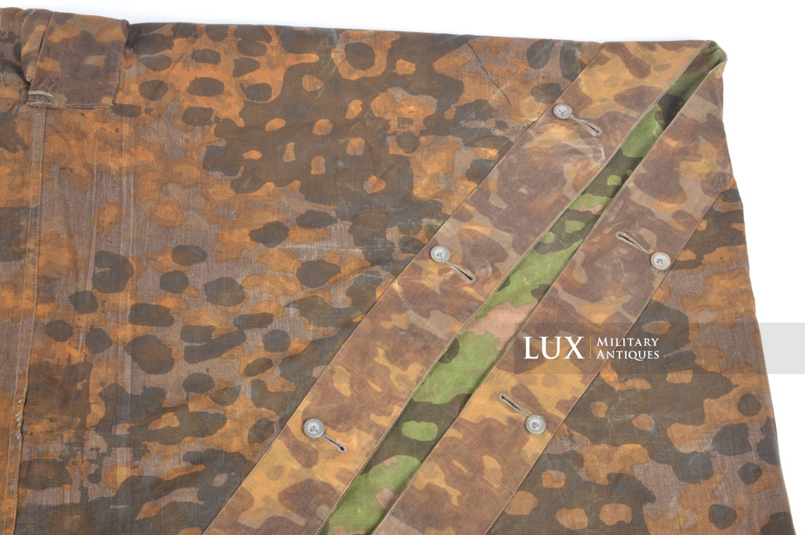 Rare late-war Waffen-SS camouflage shelter quarter / poncho, « plane tree 3 » - photo 24