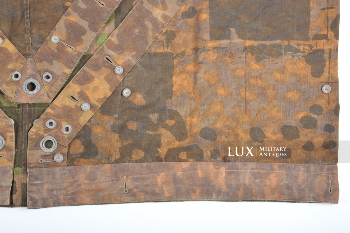 Rare late-war Waffen-SS camouflage shelter quarter / poncho, « plane tree 3 » - photo 25
