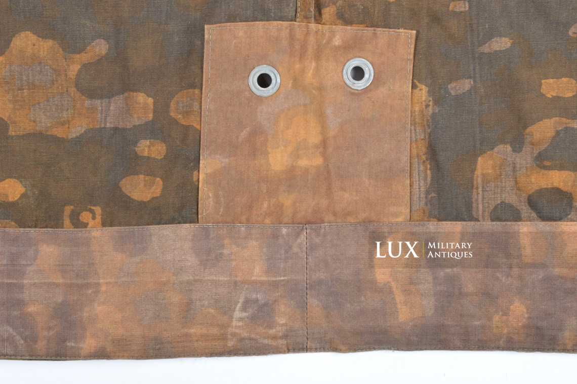 Rare late-war Waffen-SS camouflage shelter quarter / poncho, « plane tree 3 » - photo 27