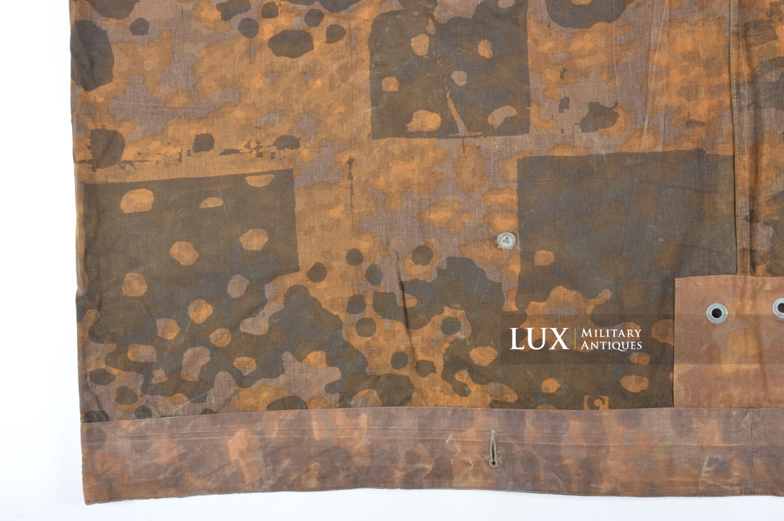 Rare late-war Waffen-SS camouflage shelter quarter / poncho, « plane tree 3 » - photo 28