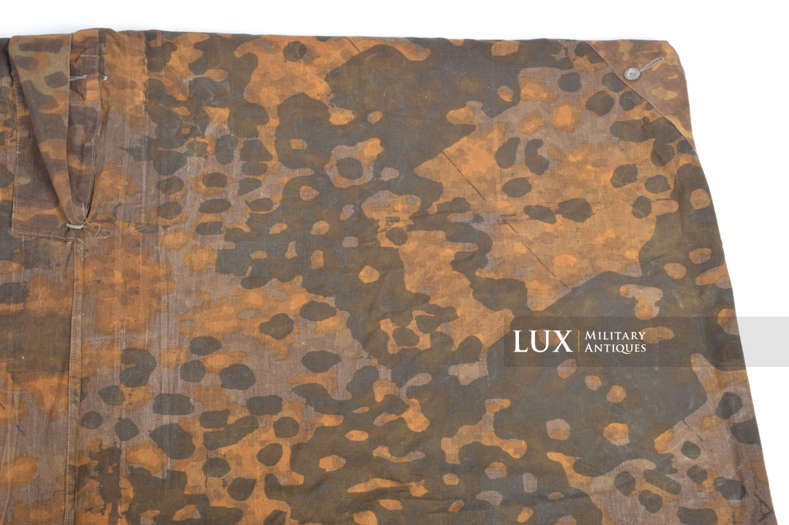 Rare late-war Waffen-SS camouflage shelter quarter / poncho, « plane tree 3 » - photo 30