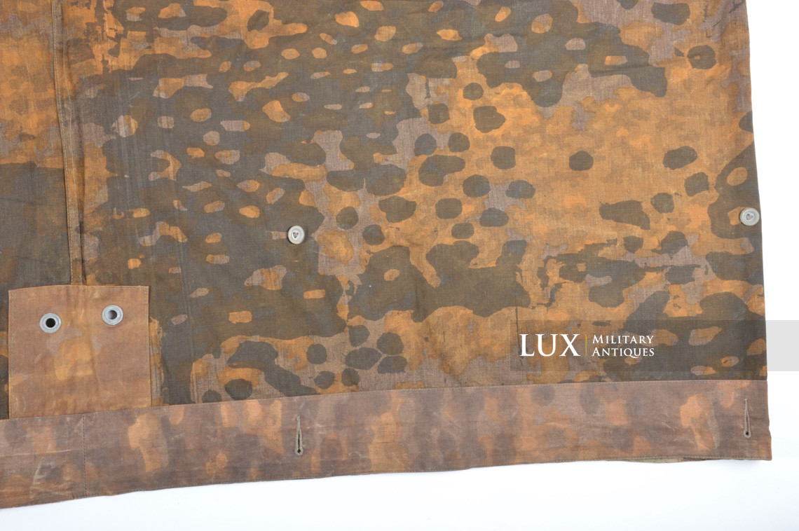 Rare late-war Waffen-SS camouflage shelter quarter / poncho, « plane tree 3 » - photo 31