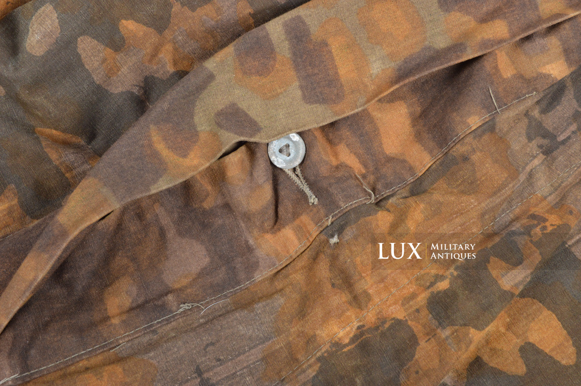 Rare late-war Waffen-SS camouflage shelter quarter / poncho, « plane tree 3 » - photo 33