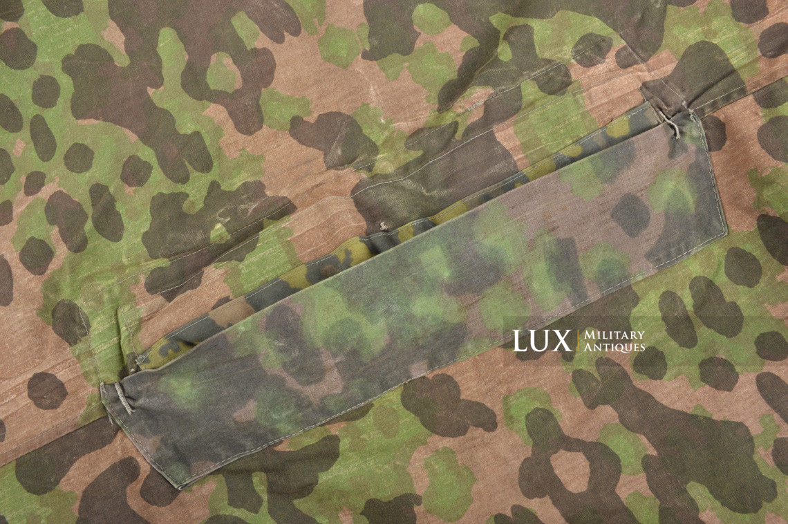 Rare late-war Waffen-SS camouflage shelter quarter / poncho, « plane tree 3 » - photo 34