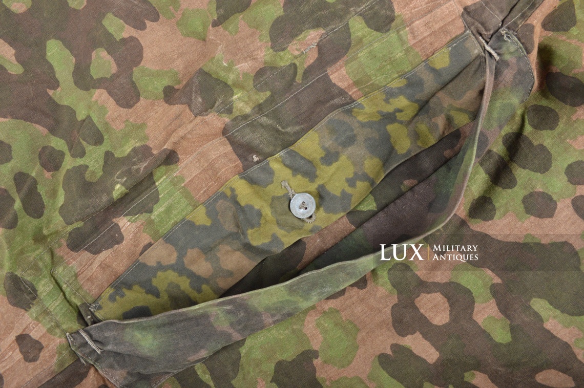 Rare late-war Waffen-SS camouflage shelter quarter / poncho, « plane tree 3 » - photo 35