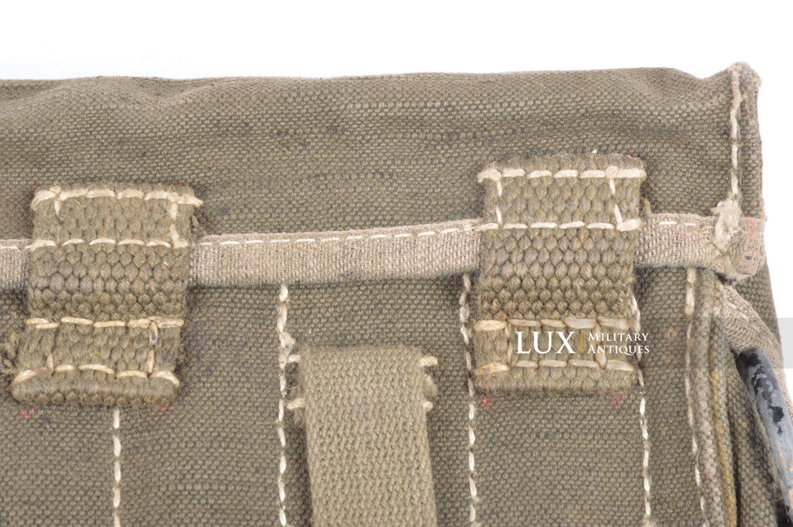 German flare gun ammunition pouch in green webbing, « epf 1941 » - photo 12