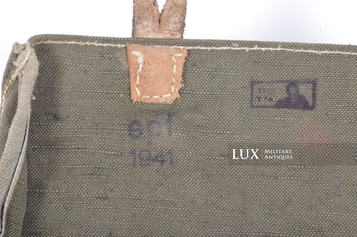 German flare gun ammunition pouch in green webbing, « epf 1941 » - photo 16