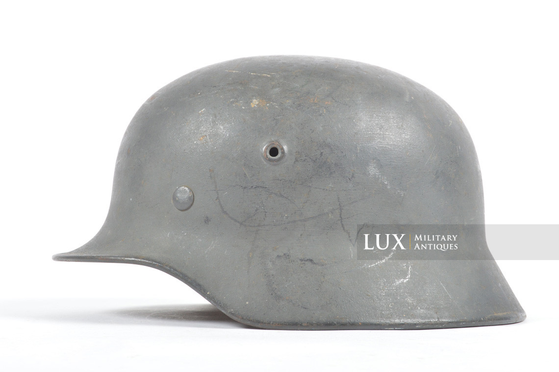 Late-war M40 Wehrmacht doctor's combat helmet, «Q66 » - photo 8