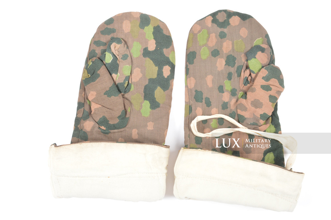 Gants hiver Waffen-SS réversible camouflage petit pois - photo 12