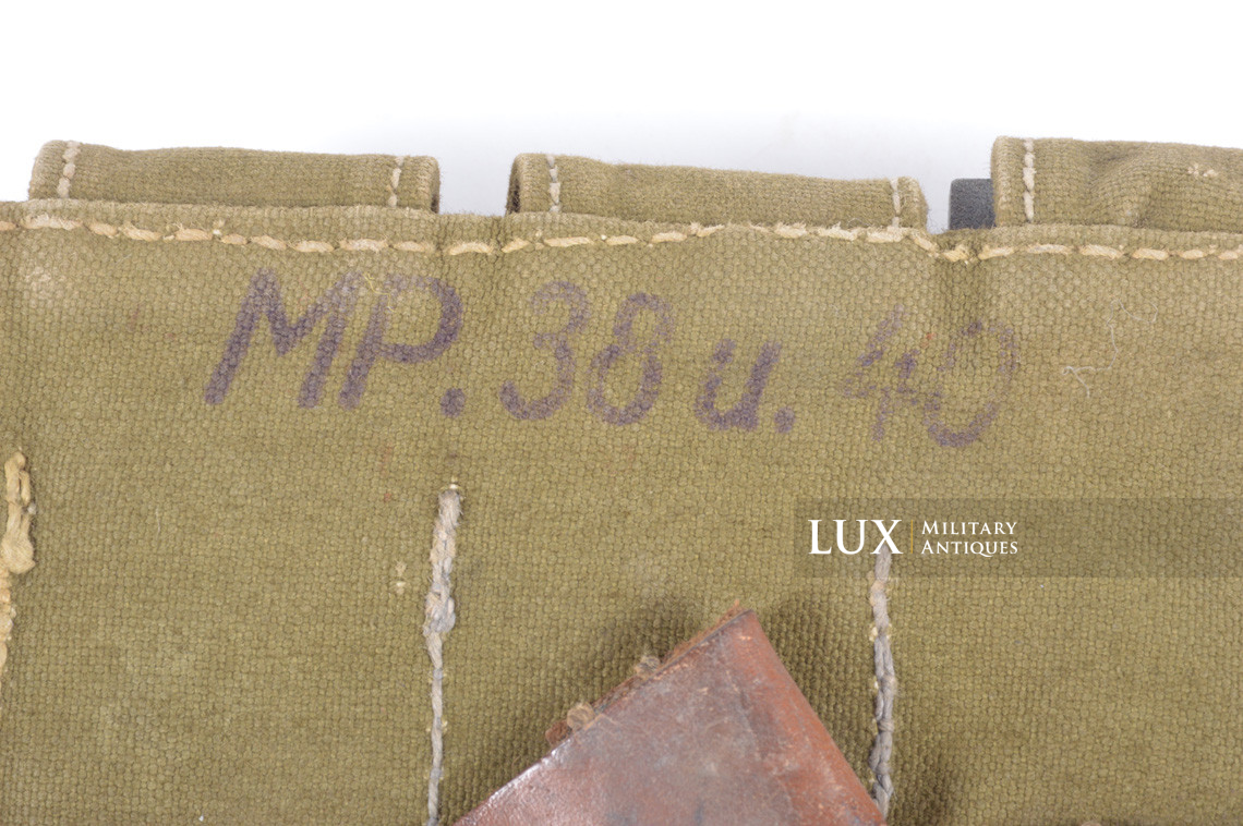 Porte chargeurs MP38/40 fin de guerre en toile verte, « gfg43 » - photo 16