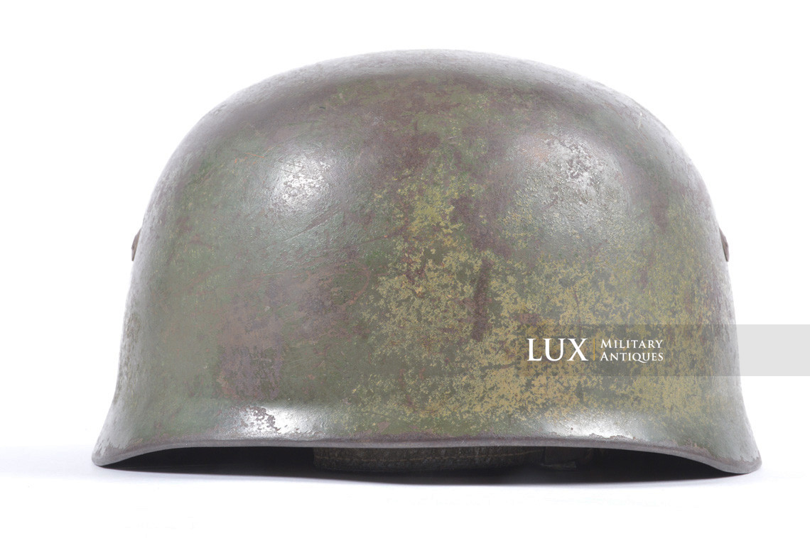 Casque parachutiste allemand M38 double insigne camouflé « FJR6 » - photo 8