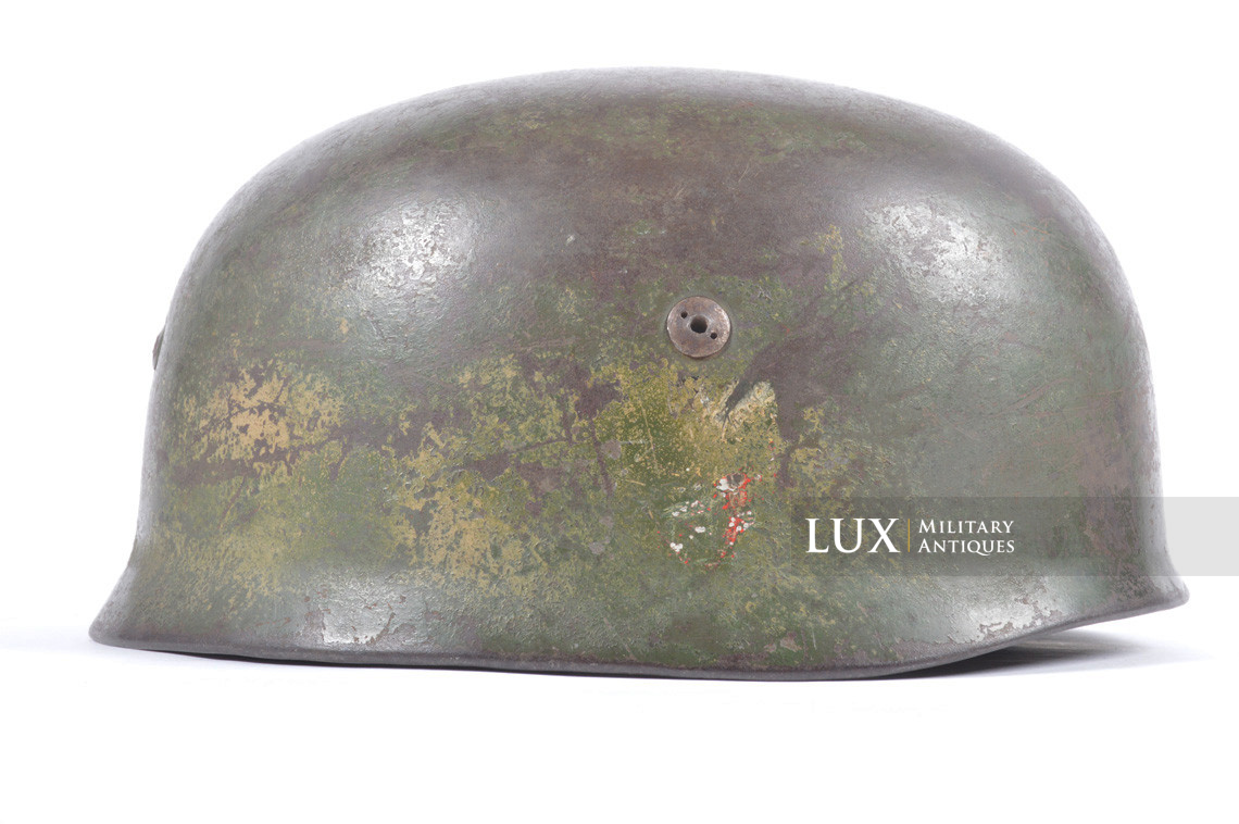 Casque parachutiste allemand M38 double insigne camouflé « FJR6 » - photo 10