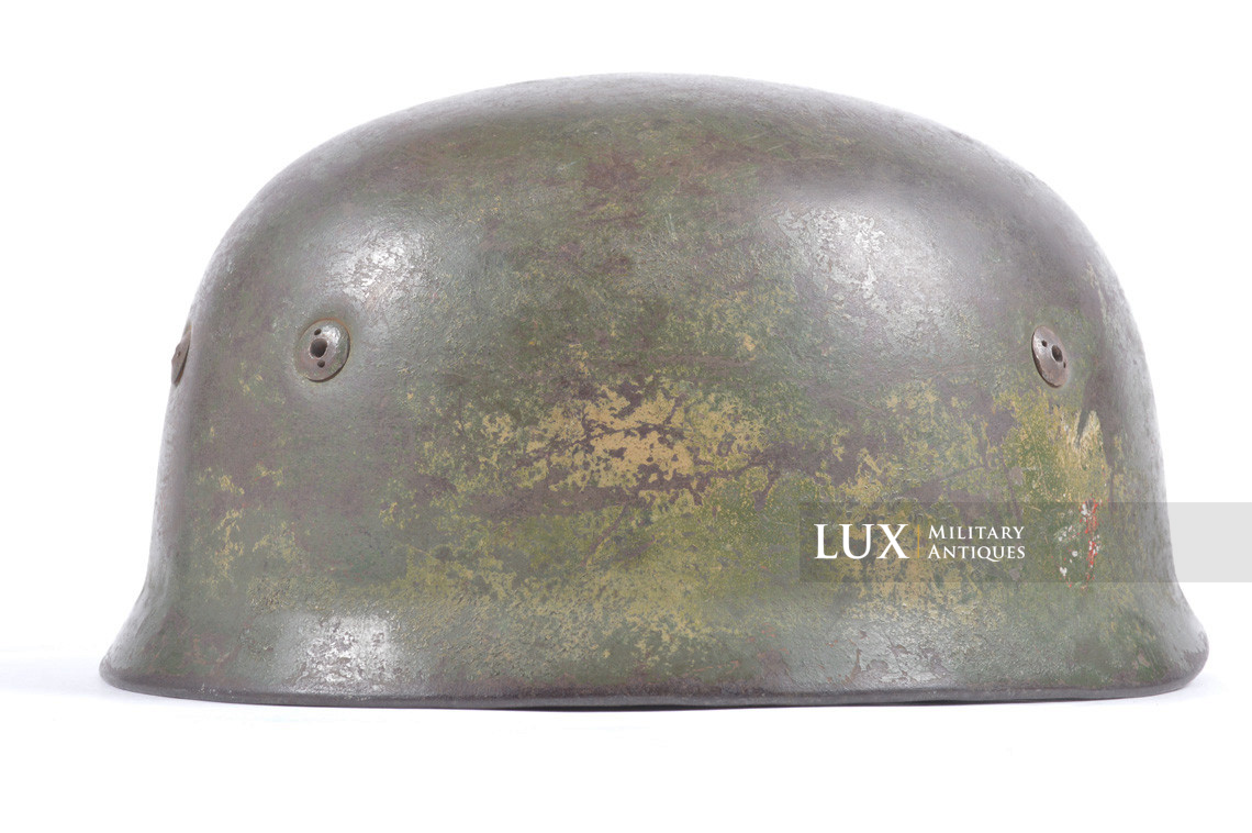 Casque parachutiste allemand M38 double insigne camouflé « FJR6 » - photo 11