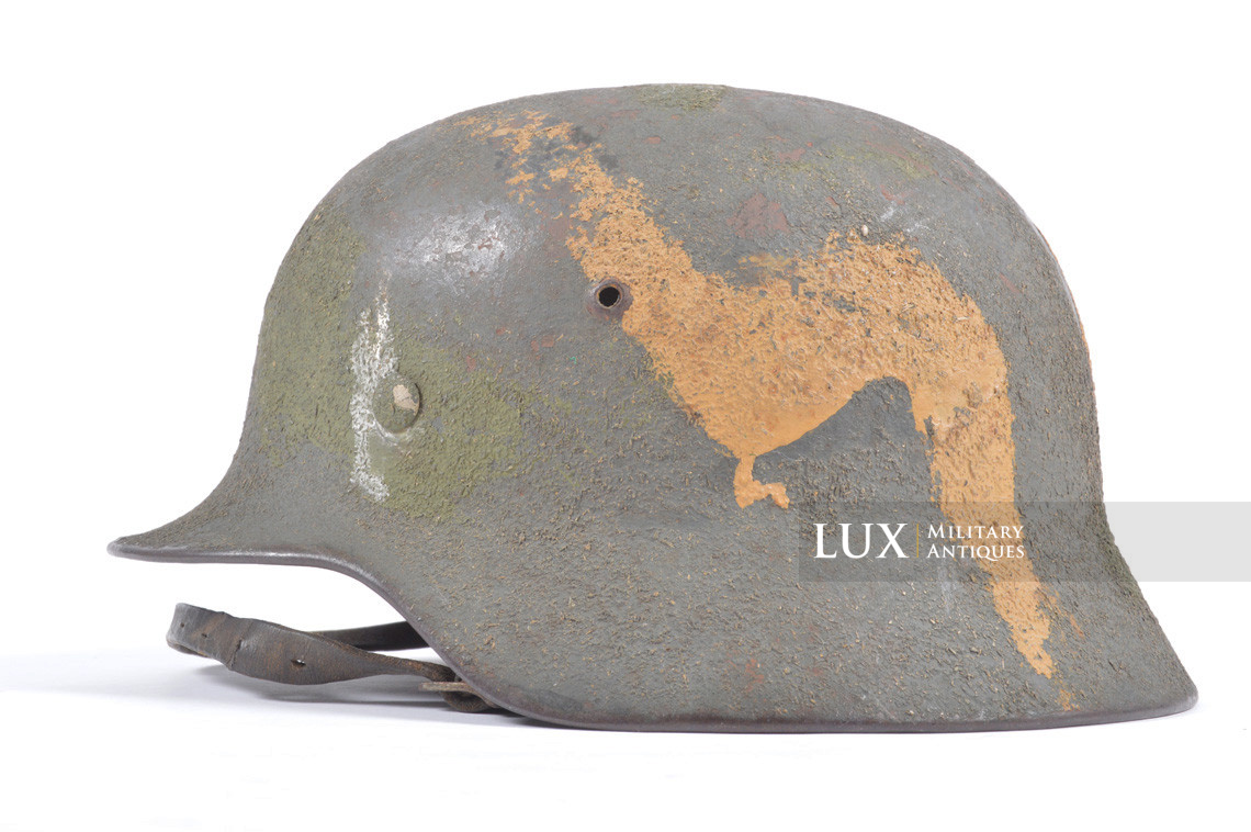 Casque allemand M35 Heer camouflé texturé « ET64 » - photo 4