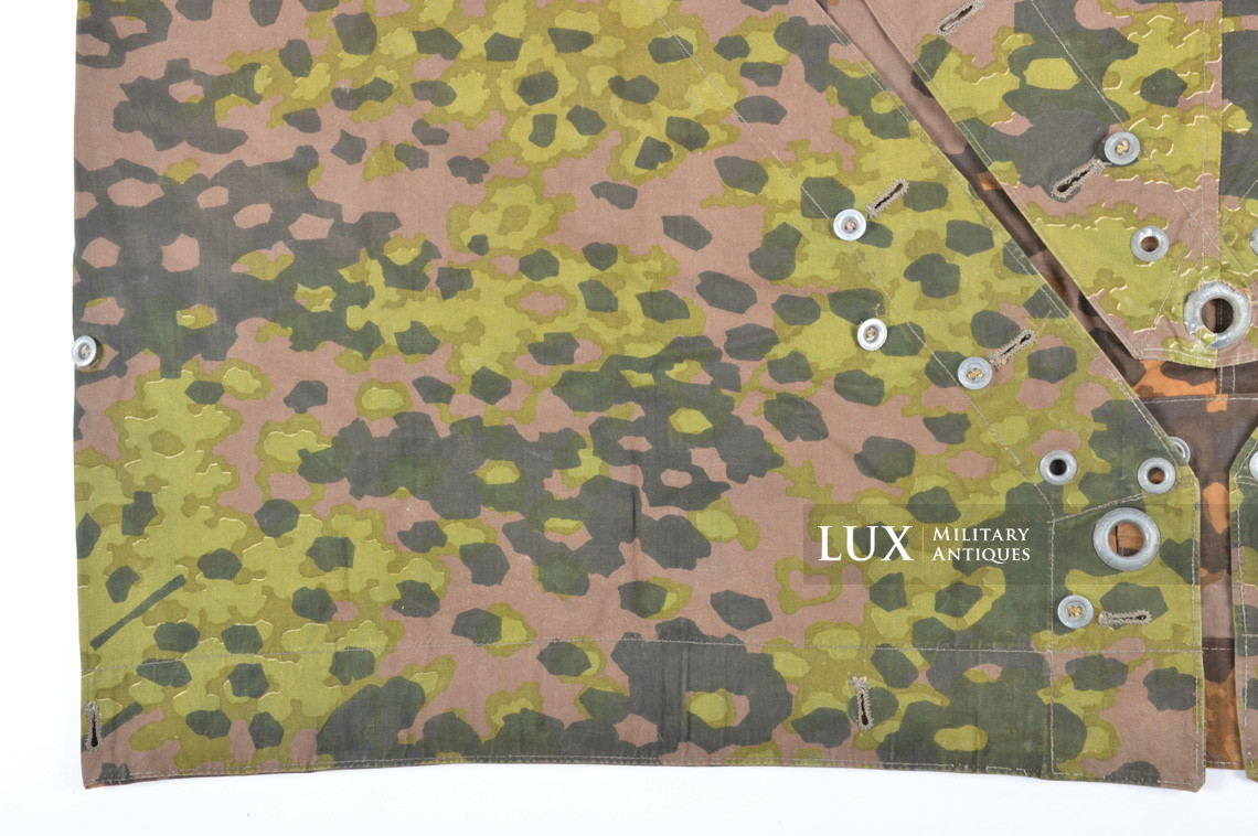 Late-war Waffen-SS camouflage shelter quarter / poncho, « plane tree 5 » - photo 7