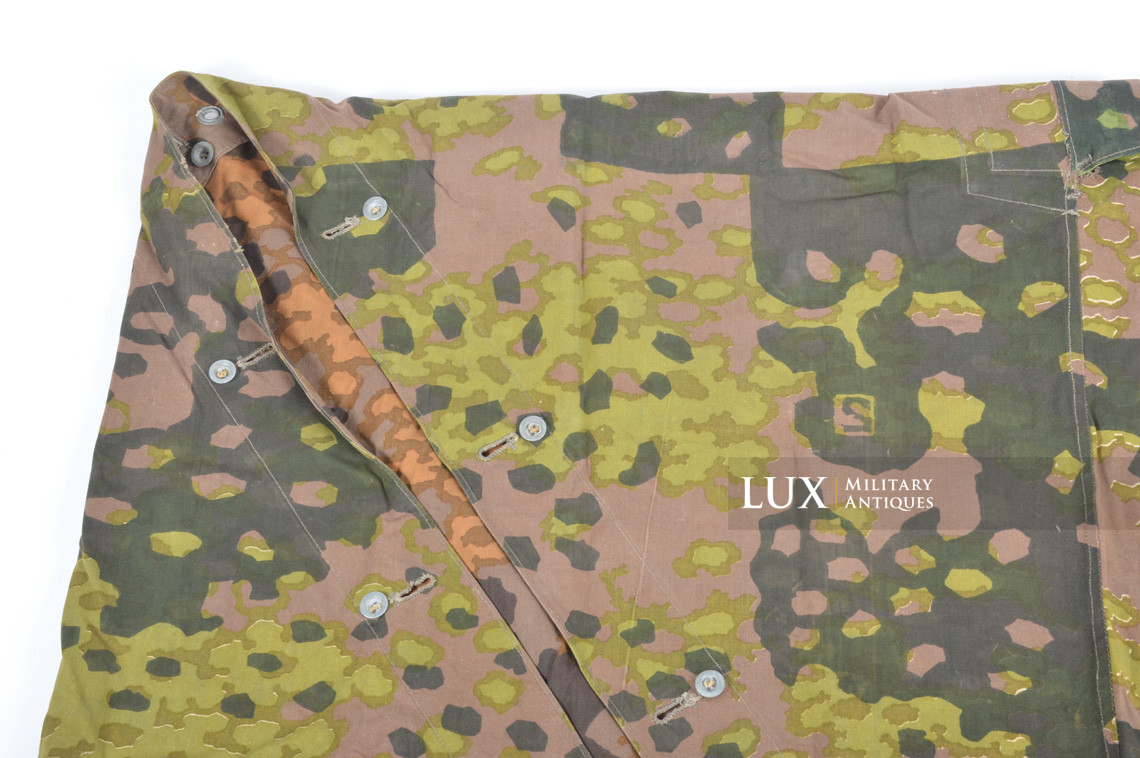 Late-war Waffen-SS camouflage shelter quarter / poncho, « plane tree 5 » - photo 8